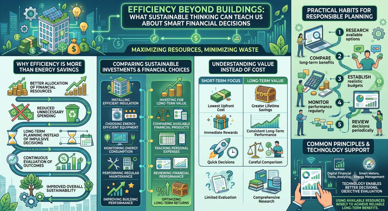 Infographic: Efficiency beyond buildings: what sustainable thinking can teach us about smart financial decisions