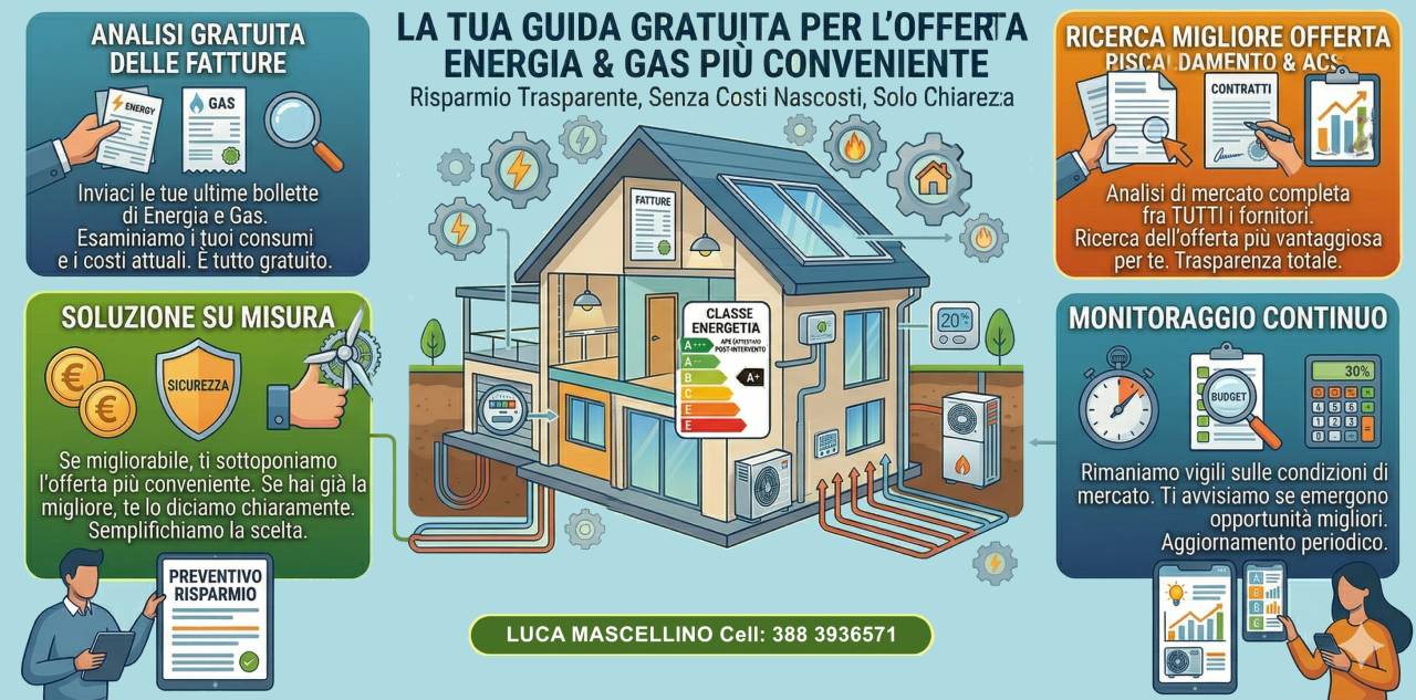 Confrontiamo le offerte di luce e gas e scegliamo la soluzione migliore per te